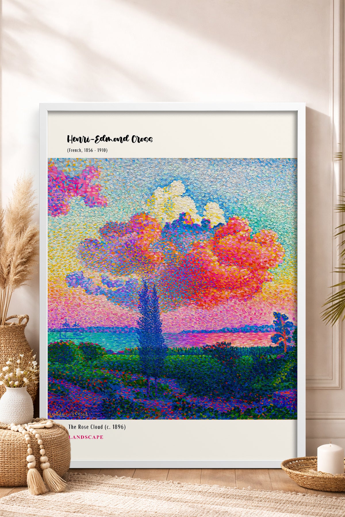 HOMEPACK Ahşap Çerçeveli Tablo Çerçeveli Poster Sanatsal Modern Duvar Dekoru MDN-05
