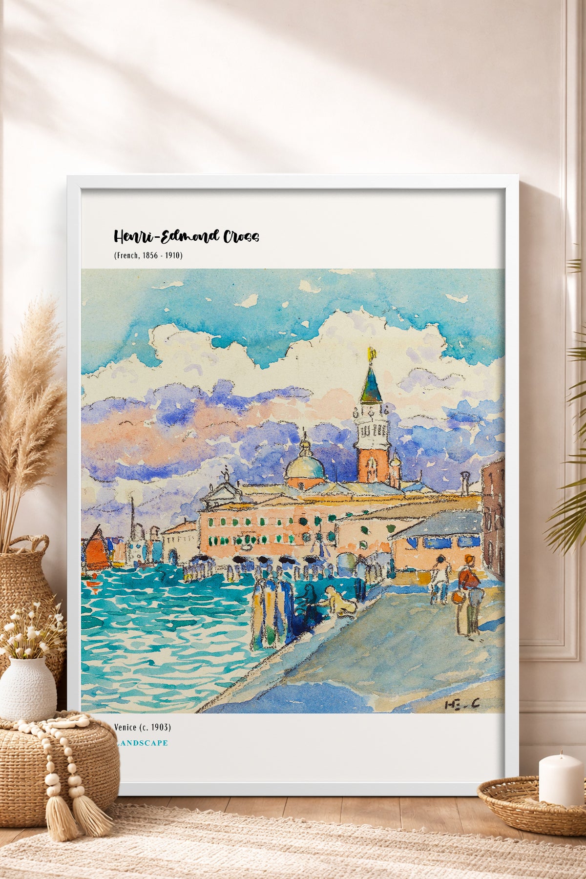 HOMEPACK Ahşap Çerçeveli Tablo Çerçeveli Poster Sanatsal Modern Duvar Dekoru MDN-06