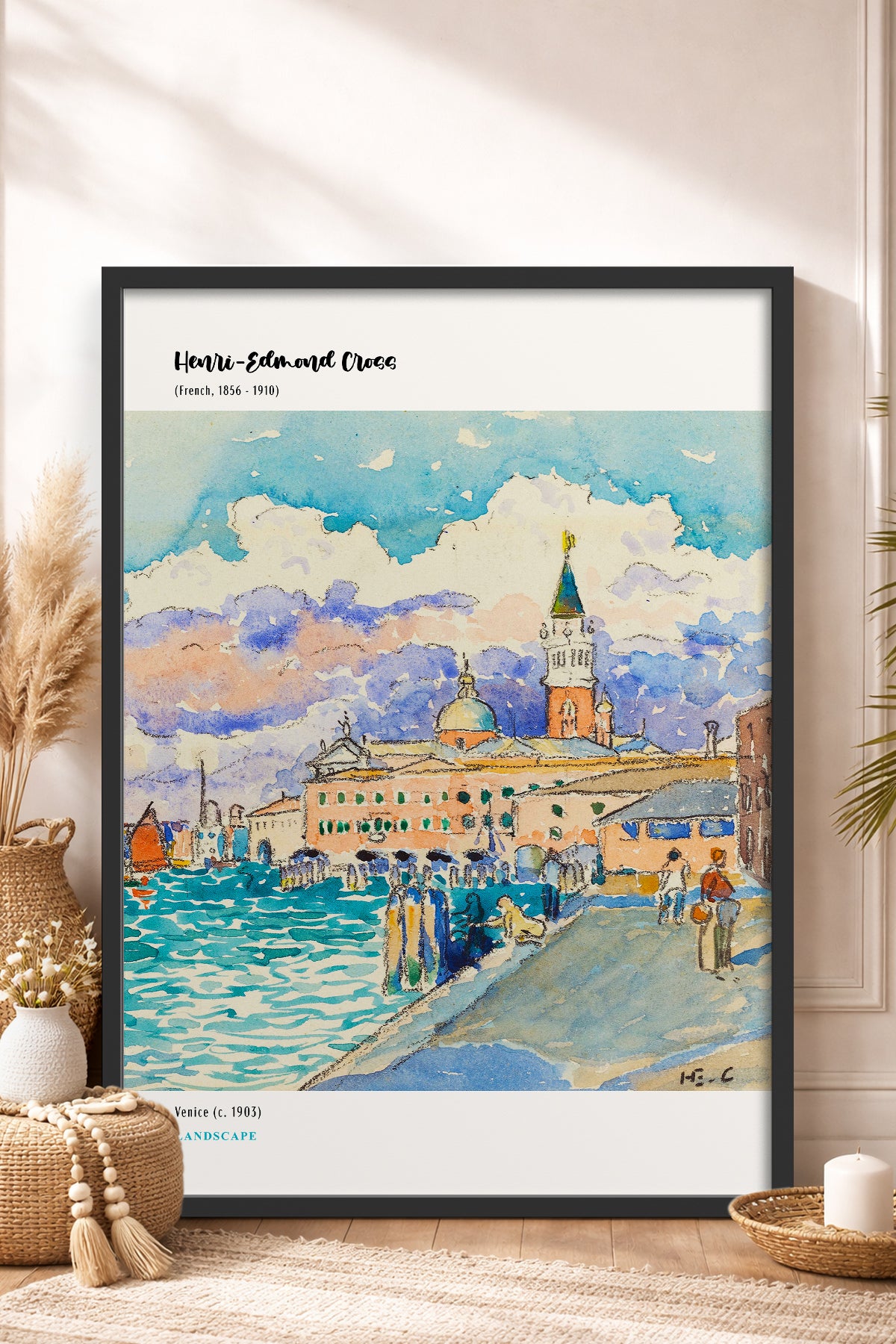 HOMEPACK Ahşap Çerçeveli Tablo Çerçeveli Poster Sanatsal Modern Duvar Dekoru MDN-06