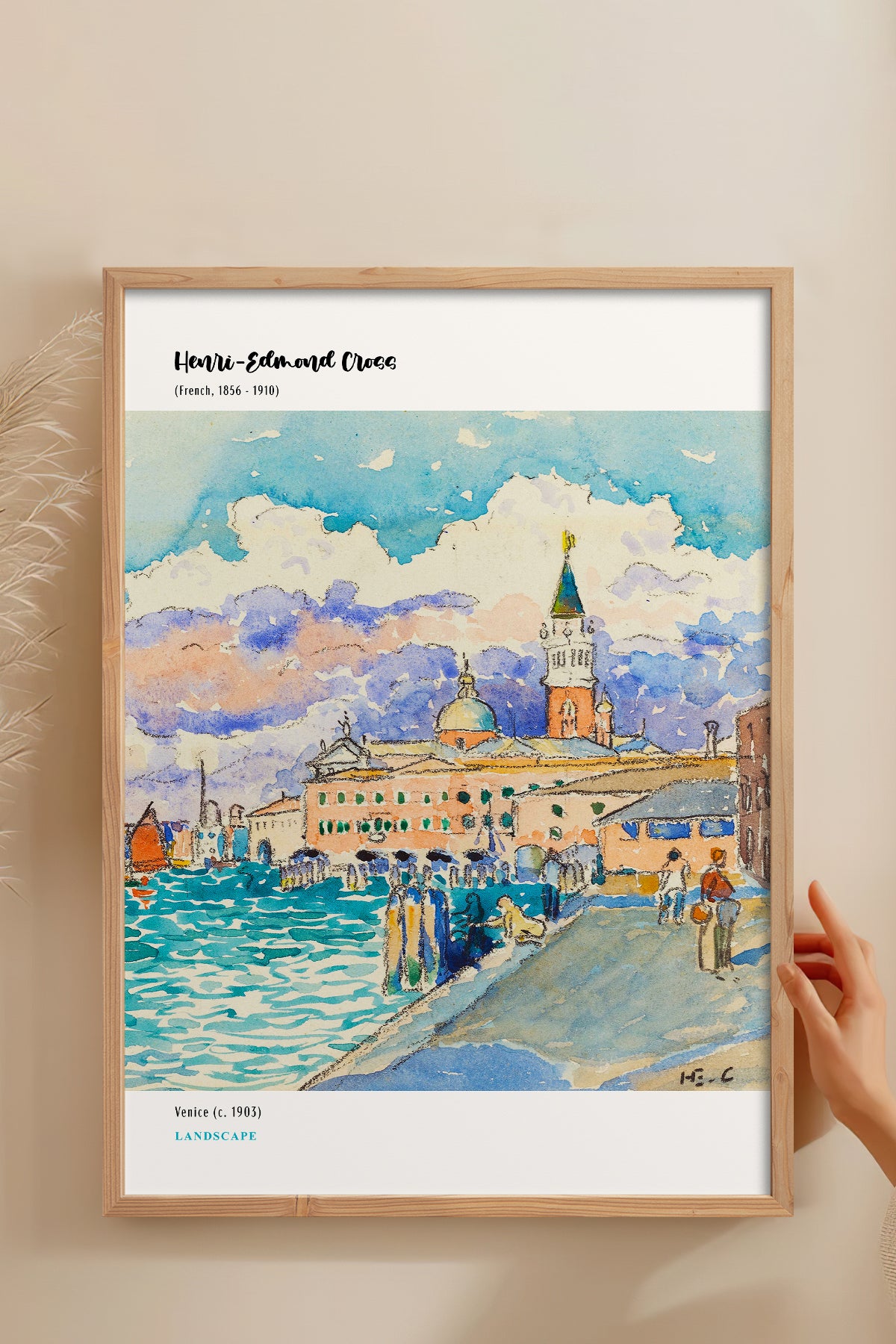HOMEPACK Ahşap Çerçeveli Tablo Çerçeveli Poster Sanatsal Modern Duvar Dekoru MDN-06