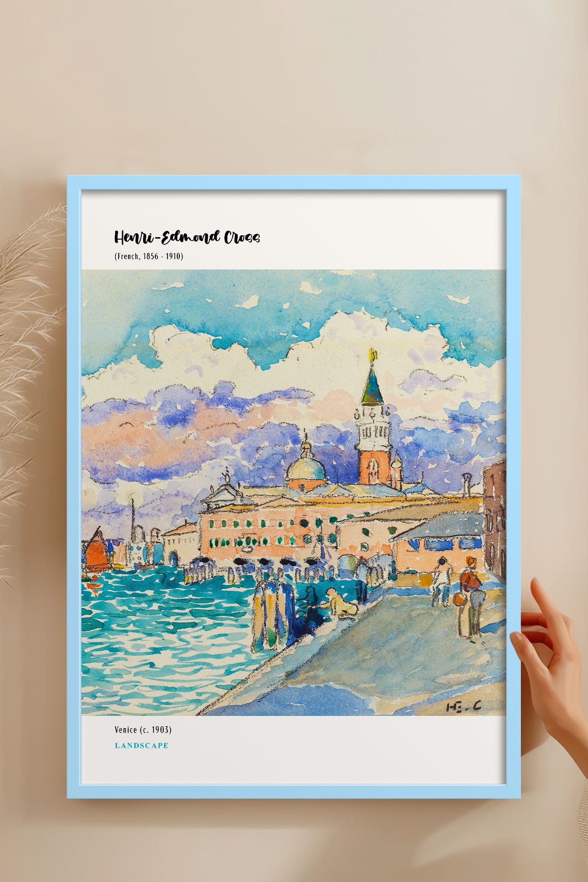 HOMEPACK Ahşap Çerçeveli Tablo Çerçeveli Poster Sanatsal Modern Duvar Dekoru MDN-06