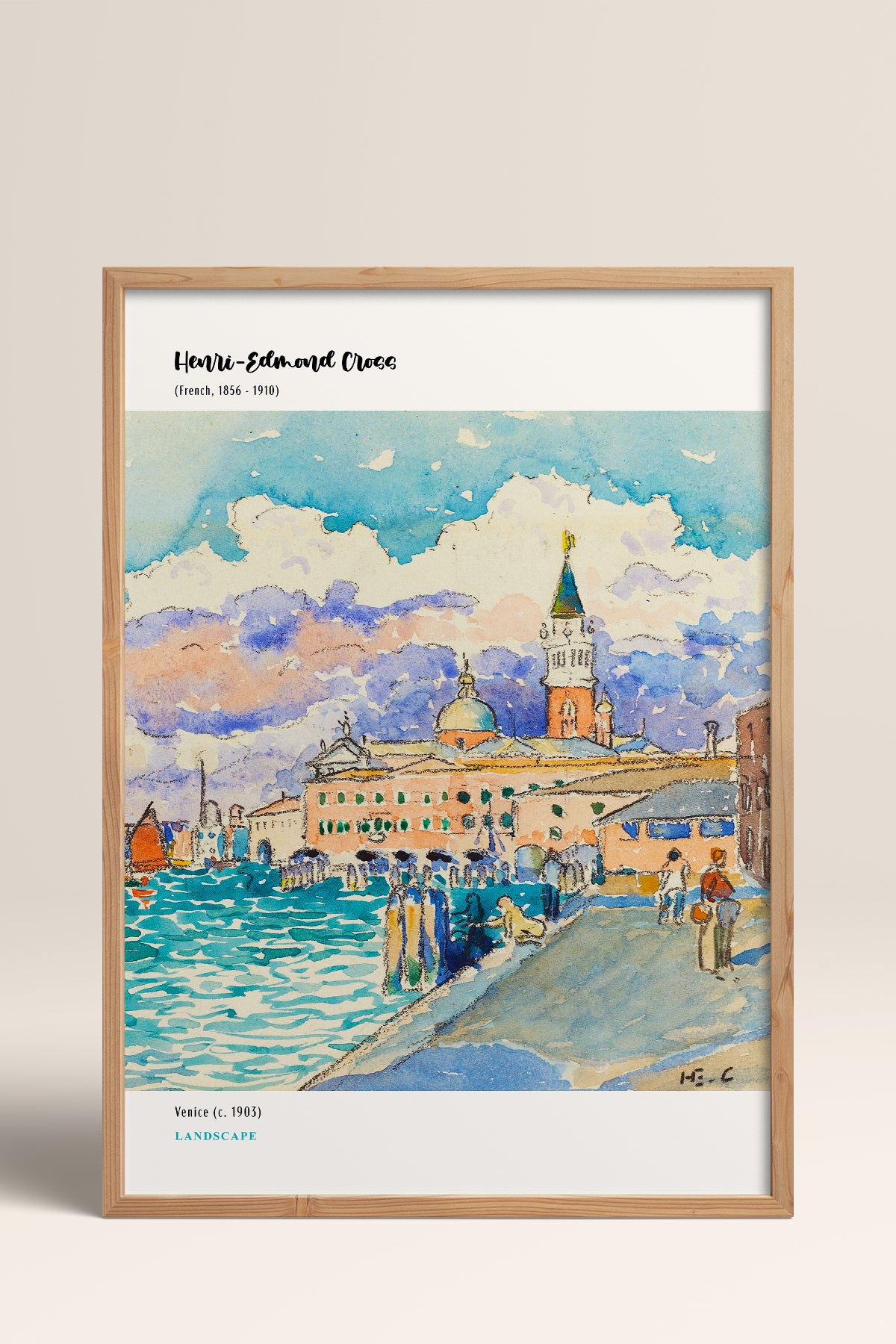 HOMEPACK Ahşap Çerçeveli Tablo Çerçeveli Poster Sanatsal Modern Duvar Dekoru MDN-06