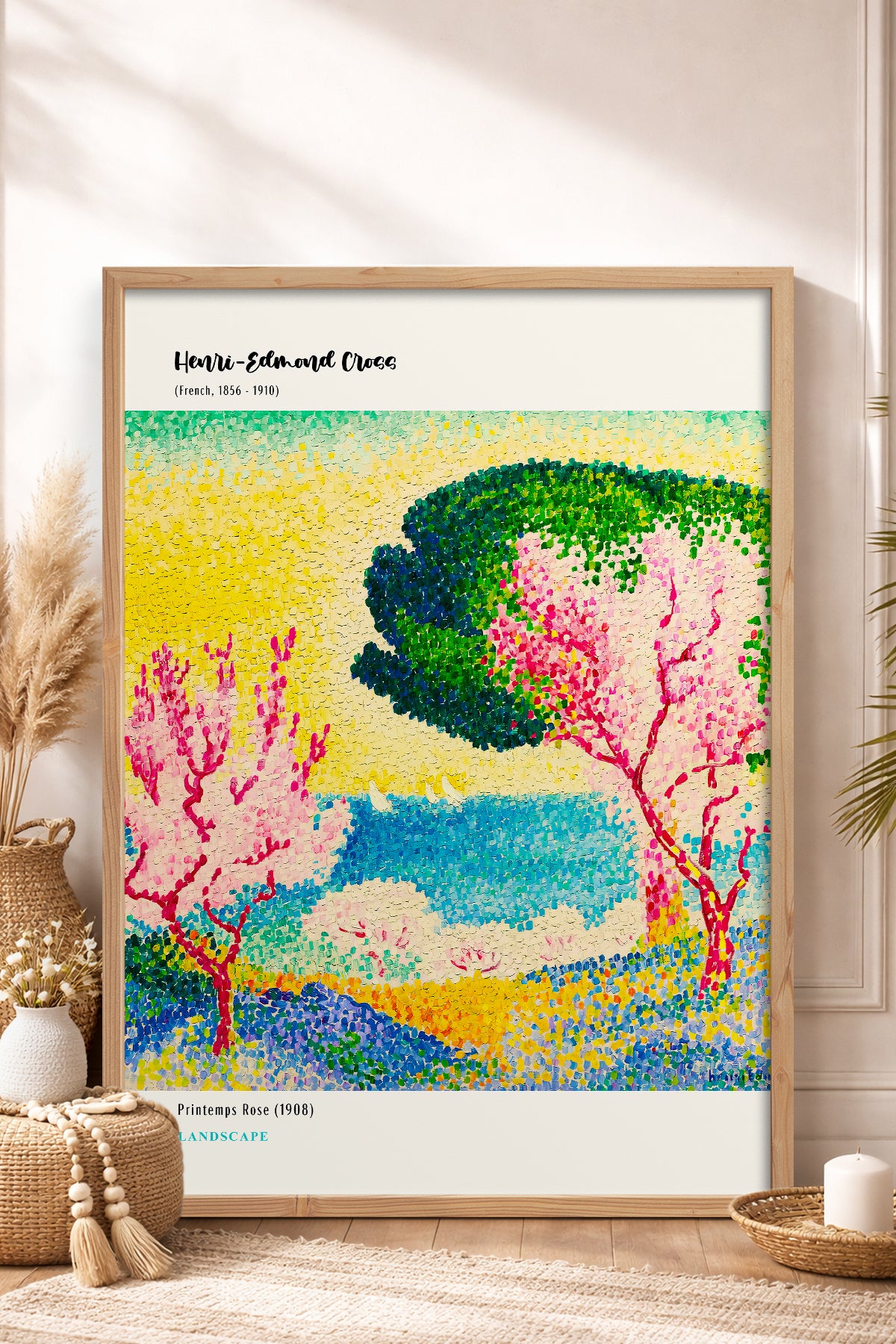 HOMEPACK Ahşap Çerçeveli Tablo Çerçeveli Poster Sanatsal Modern Duvar Dekoru MDN-09