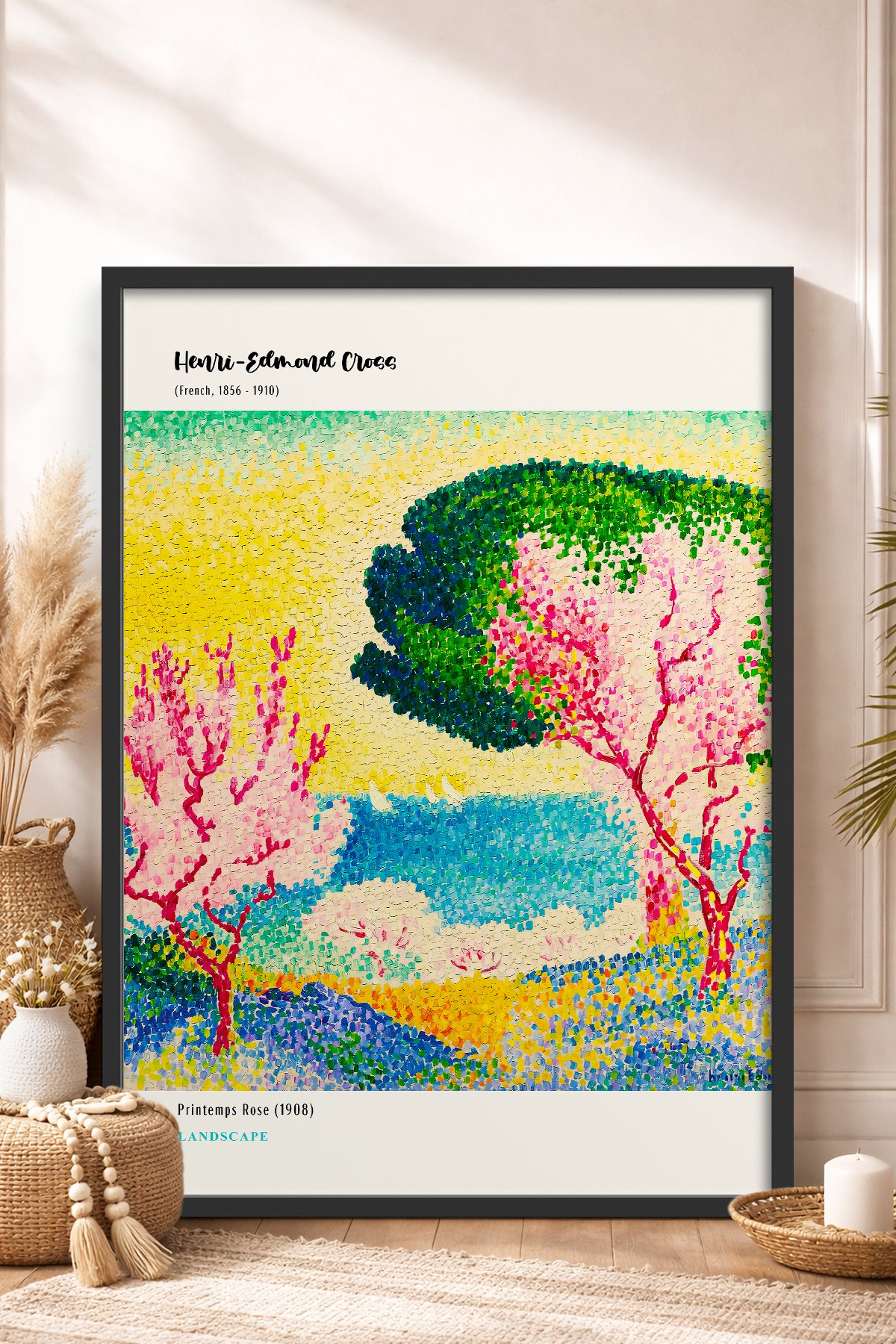 HOMEPACK Ahşap Çerçeveli Tablo Çerçeveli Poster Sanatsal Modern Duvar Dekoru MDN-09