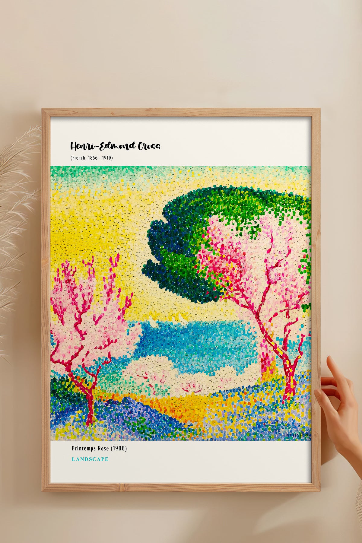 HOMEPACK Ahşap Çerçeveli Tablo Çerçeveli Poster Sanatsal Modern Duvar Dekoru MDN-09