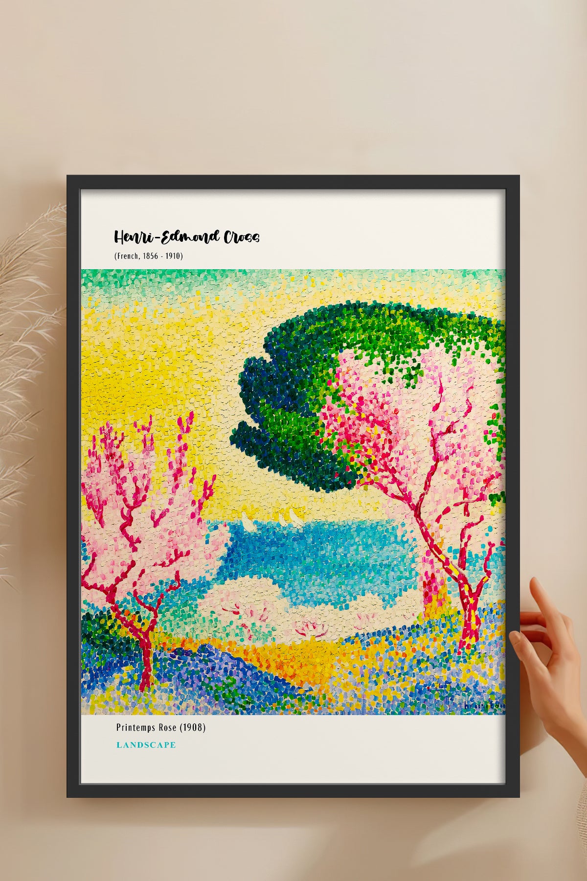 HOMEPACK Ahşap Çerçeveli Tablo Çerçeveli Poster Sanatsal Modern Duvar Dekoru MDN-09