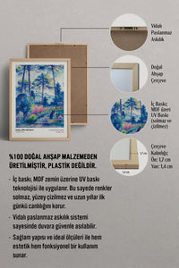 HOMEPACK Ahşap Çerçeveli Tablo Çerçeveli Poster Sanatsal Modern Duvar Dekoru MDN-10