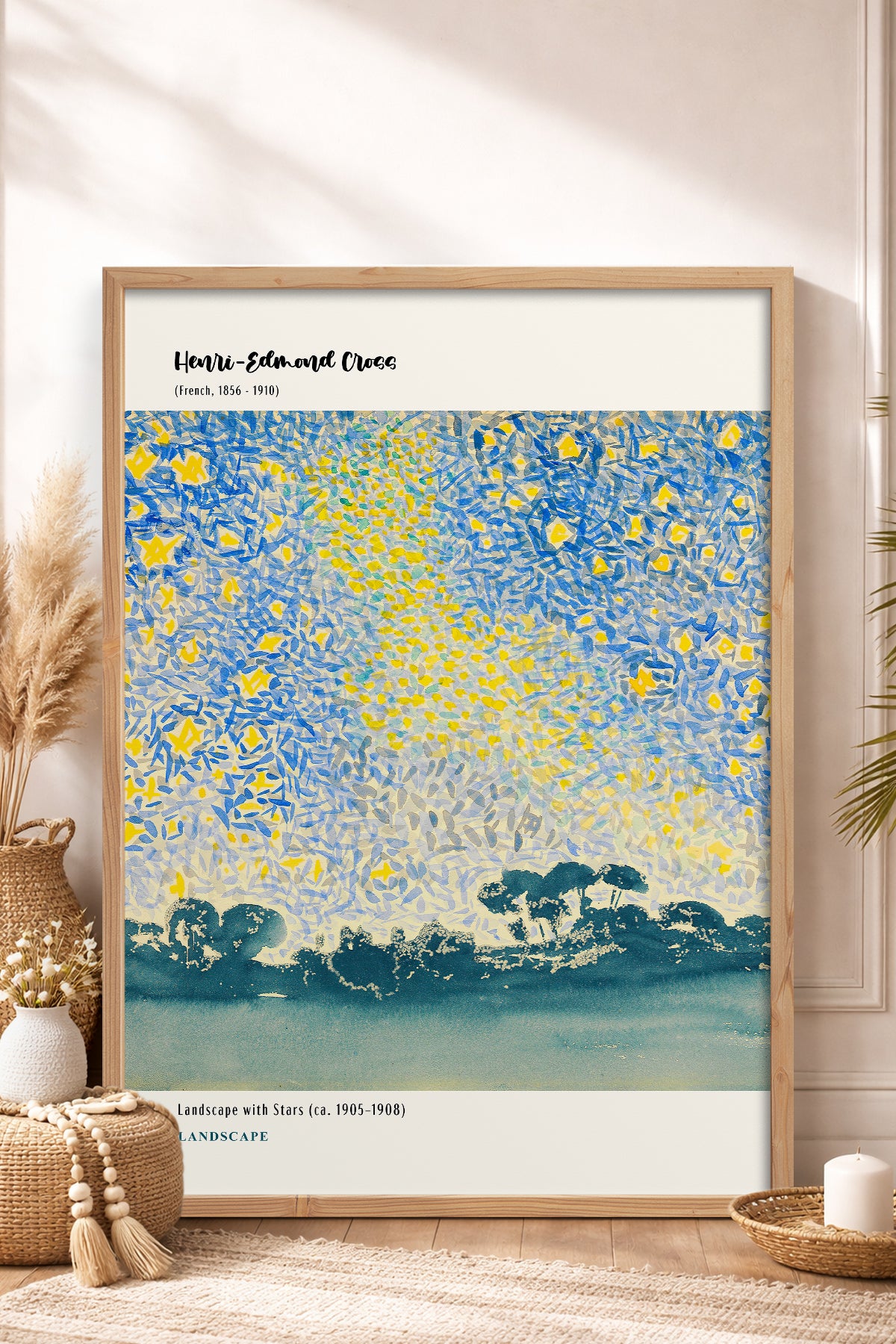 HOMEPACK Ahşap Çerçeveli Tablo Çerçeveli Poster Sanatsal Modern Duvar Dekoru MDN-11