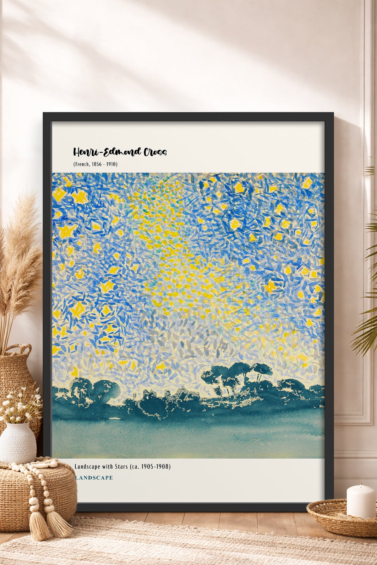 HOMEPACK Ahşap Çerçeveli Tablo Çerçeveli Poster Sanatsal Modern Duvar Dekoru MDN-11