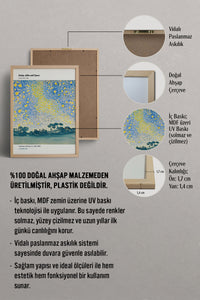 HOMEPACK Ahşap Çerçeveli Tablo Çerçeveli Poster Sanatsal Modern Duvar Dekoru MDN-11