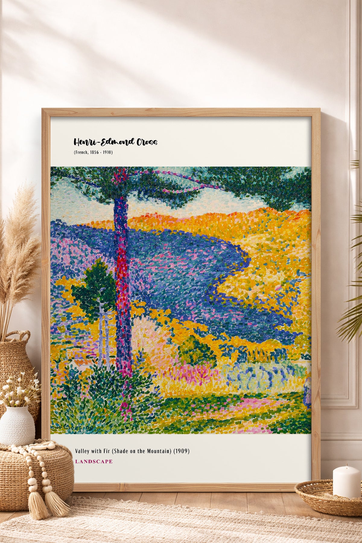 HOMEPACK Ahşap Çerçeveli Tablo Çerçeveli Poster Sanatsal Modern Duvar Dekoru MDN-12