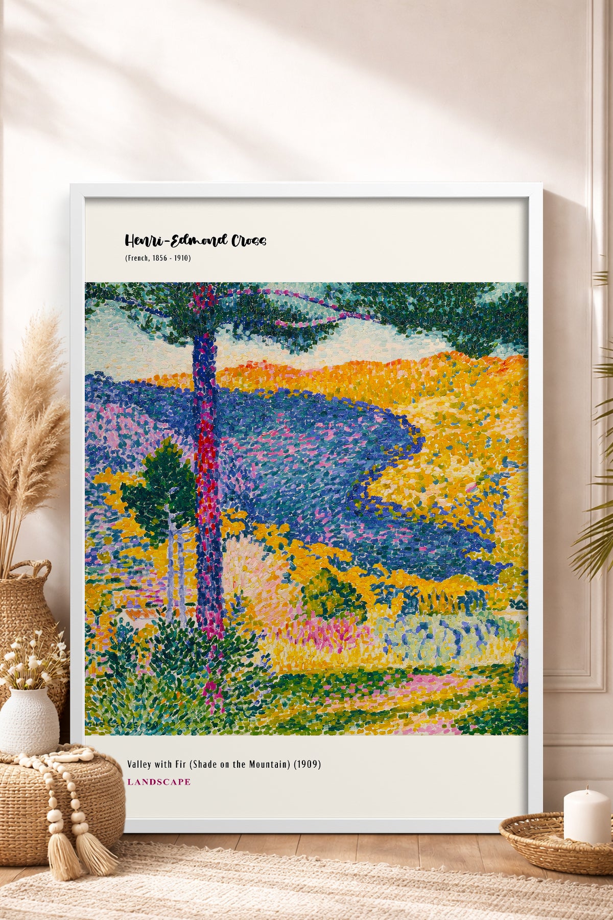 HOMEPACK Ahşap Çerçeveli Tablo Çerçeveli Poster Sanatsal Modern Duvar Dekoru MDN-12