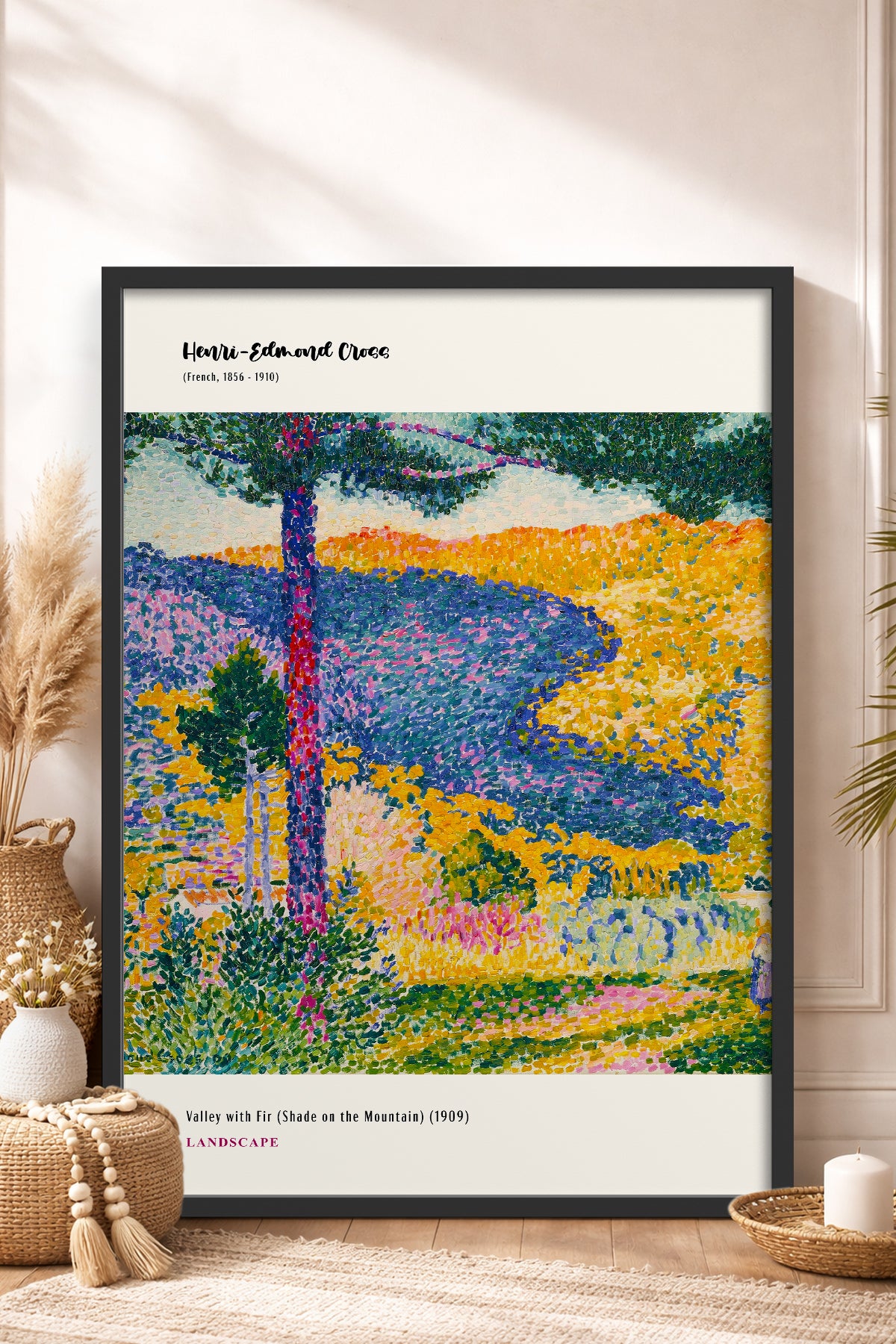 HOMEPACK Ahşap Çerçeveli Tablo Çerçeveli Poster Sanatsal Modern Duvar Dekoru MDN-12