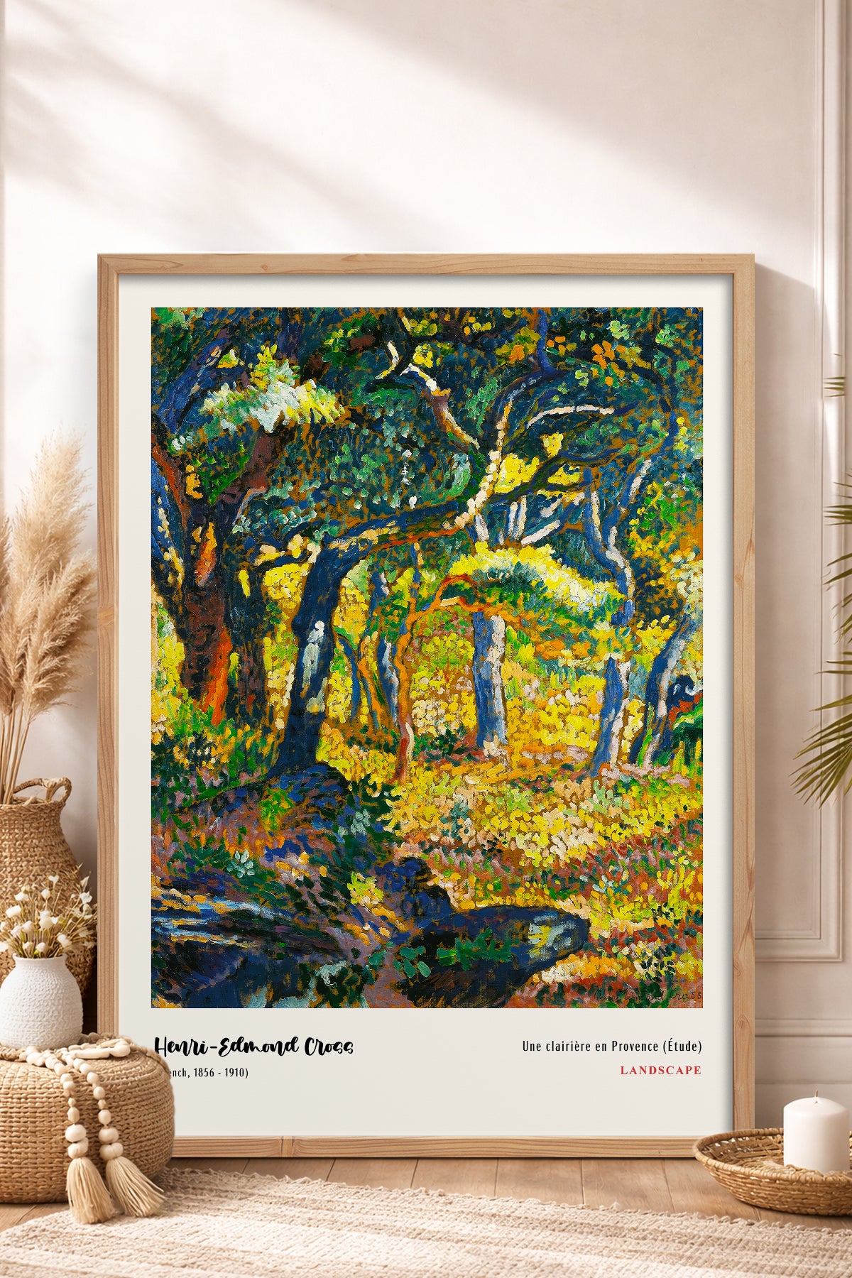 HOMEPACK Ahşap Çerçeveli Tablo Çerçeveli Poster Sanatsal Modern Duvar Dekoru MDN-014