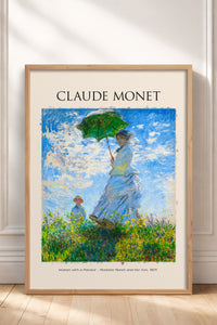 HOMEPACK Ahşap Çerçeveli Tablo Çerçeveli Poster Sanatsal Modern Duvar Dekoru MONET-01