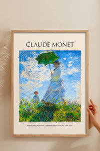HOMEPACK Ahşap Çerçeveli Tablo Çerçeveli Poster Sanatsal Modern Duvar Dekoru MONET-01