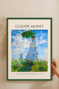 HOMEPACK Ahşap Çerçeveli Tablo Çerçeveli Poster Sanatsal Modern Duvar Dekoru MONET-01