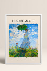 HOMEPACK Ahşap Çerçeveli Tablo Çerçeveli Poster Sanatsal Modern Duvar Dekoru MONET-01