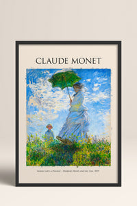 HOMEPACK Ahşap Çerçeveli Tablo Çerçeveli Poster Sanatsal Modern Duvar Dekoru MONET-01
