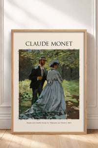 HOMEPACK Ahşap Çerçeveli Tablo Çerçeveli Poster Sanatsal Modern Duvar Dekoru MONET-02