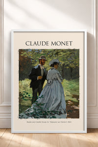 HOMEPACK Ahşap Çerçeveli Tablo Çerçeveli Poster Sanatsal Modern Duvar Dekoru MONET-02