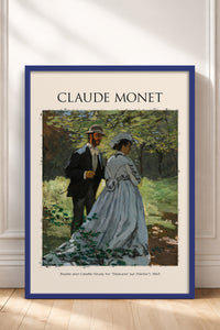 HOMEPACK Ahşap Çerçeveli Tablo Çerçeveli Poster Sanatsal Modern Duvar Dekoru MONET-02