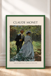 HOMEPACK Ahşap Çerçeveli Tablo Çerçeveli Poster Sanatsal Modern Duvar Dekoru MONET-02