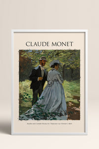 HOMEPACK Ahşap Çerçeveli Tablo Çerçeveli Poster Sanatsal Modern Duvar Dekoru MONET-02