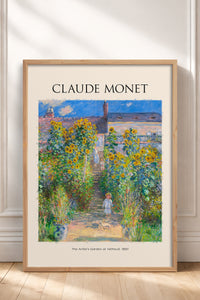 HOMEPACK Ahşap Çerçeveli Tablo Çerçeveli Poster Sanatsal Modern Duvar Dekoru MONET-03