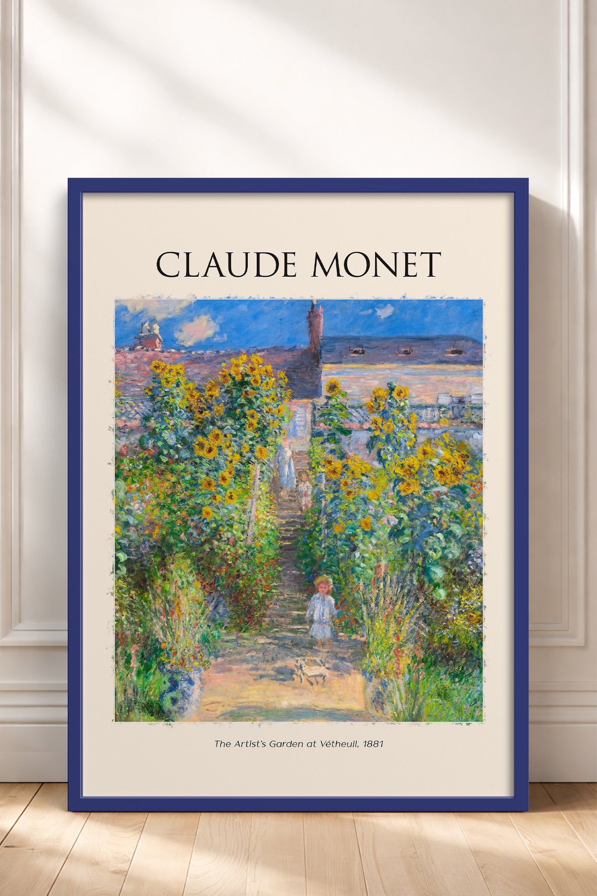 HOMEPACK Ahşap Çerçeveli Tablo Çerçeveli Poster Sanatsal Modern Duvar Dekoru MONET-03