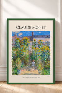 HOMEPACK Ahşap Çerçeveli Tablo Çerçeveli Poster Sanatsal Modern Duvar Dekoru MONET-03
