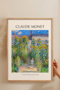 HOMEPACK Ahşap Çerçeveli Tablo Çerçeveli Poster Sanatsal Modern Duvar Dekoru MONET-03