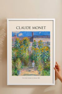 HOMEPACK Ahşap Çerçeveli Tablo Çerçeveli Poster Sanatsal Modern Duvar Dekoru MONET-03