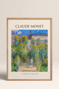 HOMEPACK Ahşap Çerçeveli Tablo Çerçeveli Poster Sanatsal Modern Duvar Dekoru MONET-03