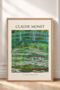 HOMEPACK Ahşap Çerçeveli Tablo Çerçeveli Poster Sanatsal Modern Duvar Dekoru MONET-04