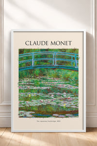 HOMEPACK Ahşap Çerçeveli Tablo Çerçeveli Poster Sanatsal Modern Duvar Dekoru MONET-04