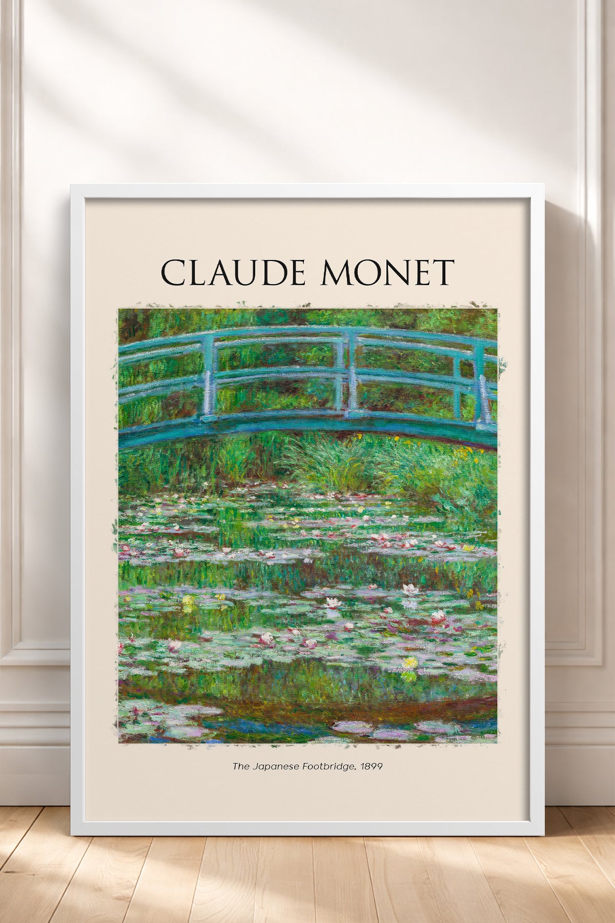 HOMEPACK Ahşap Çerçeveli Tablo Çerçeveli Poster Sanatsal Modern Duvar Dekoru MONET-04