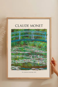 HOMEPACK Ahşap Çerçeveli Tablo Çerçeveli Poster Sanatsal Modern Duvar Dekoru MONET-04