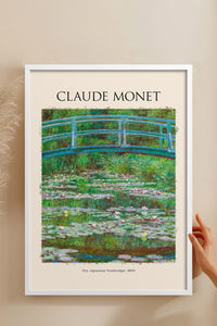 HOMEPACK Ahşap Çerçeveli Tablo Çerçeveli Poster Sanatsal Modern Duvar Dekoru MONET-04