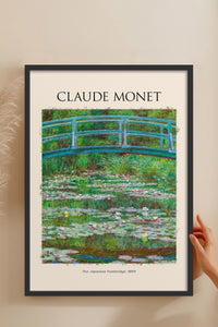 HOMEPACK Ahşap Çerçeveli Tablo Çerçeveli Poster Sanatsal Modern Duvar Dekoru MONET-04