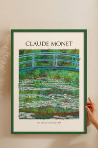 HOMEPACK Ahşap Çerçeveli Tablo Çerçeveli Poster Sanatsal Modern Duvar Dekoru MONET-04