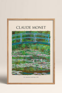 HOMEPACK Ahşap Çerçeveli Tablo Çerçeveli Poster Sanatsal Modern Duvar Dekoru MONET-04