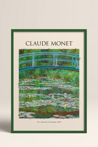 HOMEPACK Ahşap Çerçeveli Tablo Çerçeveli Poster Sanatsal Modern Duvar Dekoru MONET-04