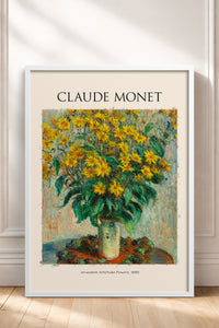 HOMEPACK Ahşap Çerçeveli Tablo Çerçeveli Poster Sanatsal Modern Duvar Dekoru MONET-05