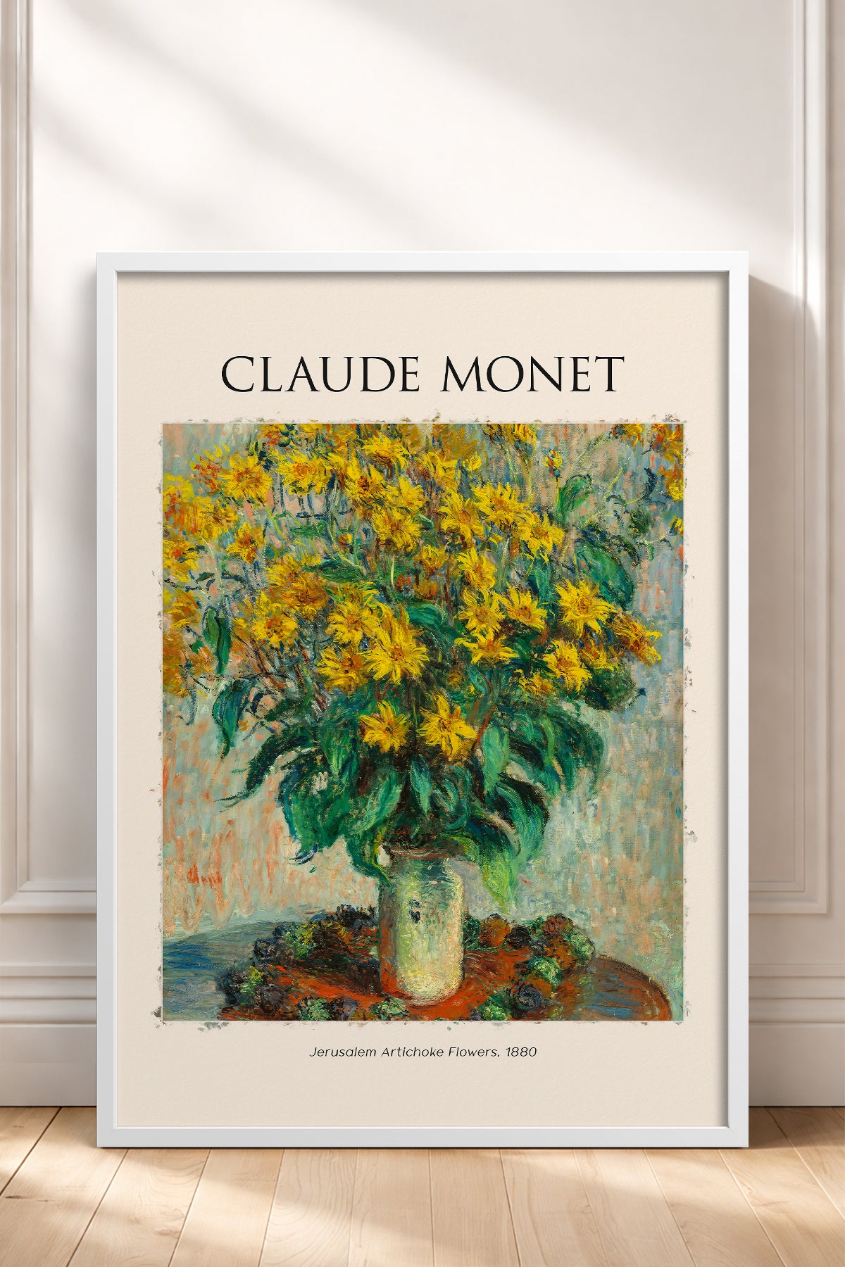 HOMEPACK Ahşap Çerçeveli Tablo Çerçeveli Poster Sanatsal Modern Duvar Dekoru MONET-05