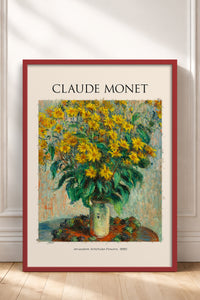 HOMEPACK Ahşap Çerçeveli Tablo Çerçeveli Poster Sanatsal Modern Duvar Dekoru MONET-05