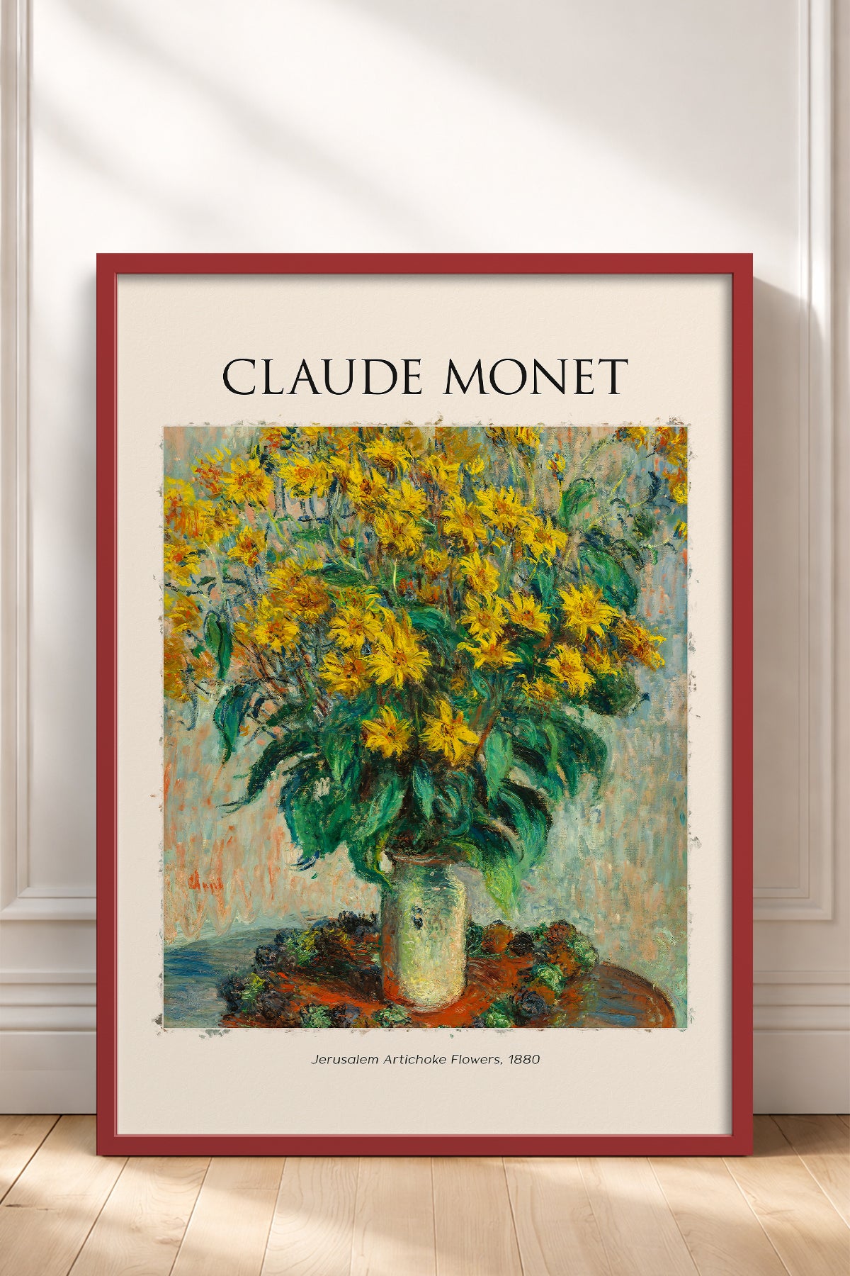 HOMEPACK Ahşap Çerçeveli Tablo Çerçeveli Poster Sanatsal Modern Duvar Dekoru MONET-05