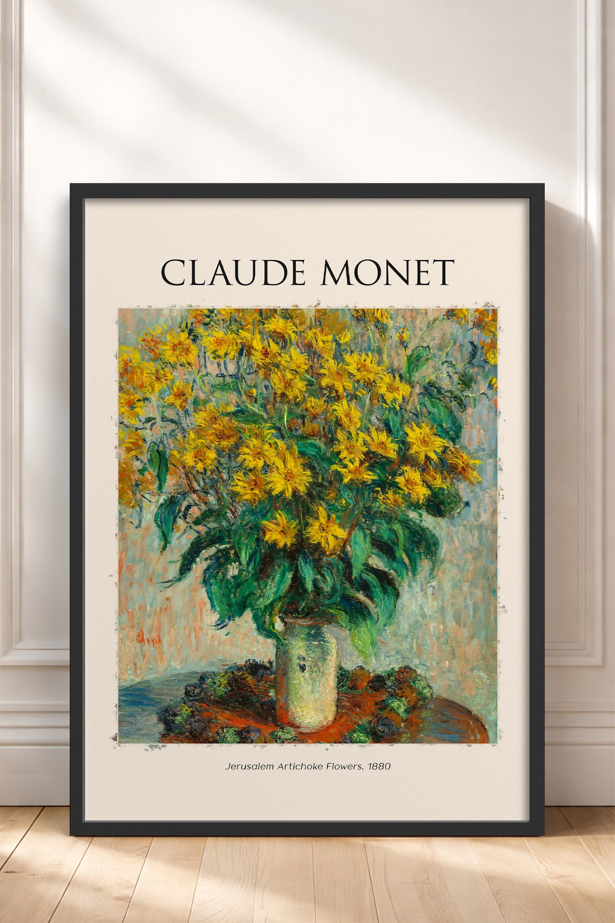 HOMEPACK Ahşap Çerçeveli Tablo Çerçeveli Poster Sanatsal Modern Duvar Dekoru MONET-05