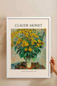 HOMEPACK Ahşap Çerçeveli Tablo Çerçeveli Poster Sanatsal Modern Duvar Dekoru MONET-05