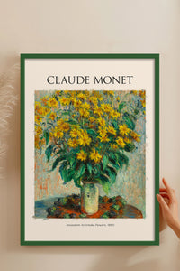HOMEPACK Ahşap Çerçeveli Tablo Çerçeveli Poster Sanatsal Modern Duvar Dekoru MONET-05